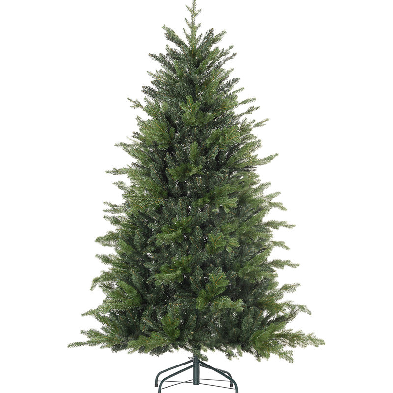 Arbre de Noël 6 pi, support pliable, pour décor de bureau à domicile 1821 pointes, assemblage artificiel facile, ignifuge
