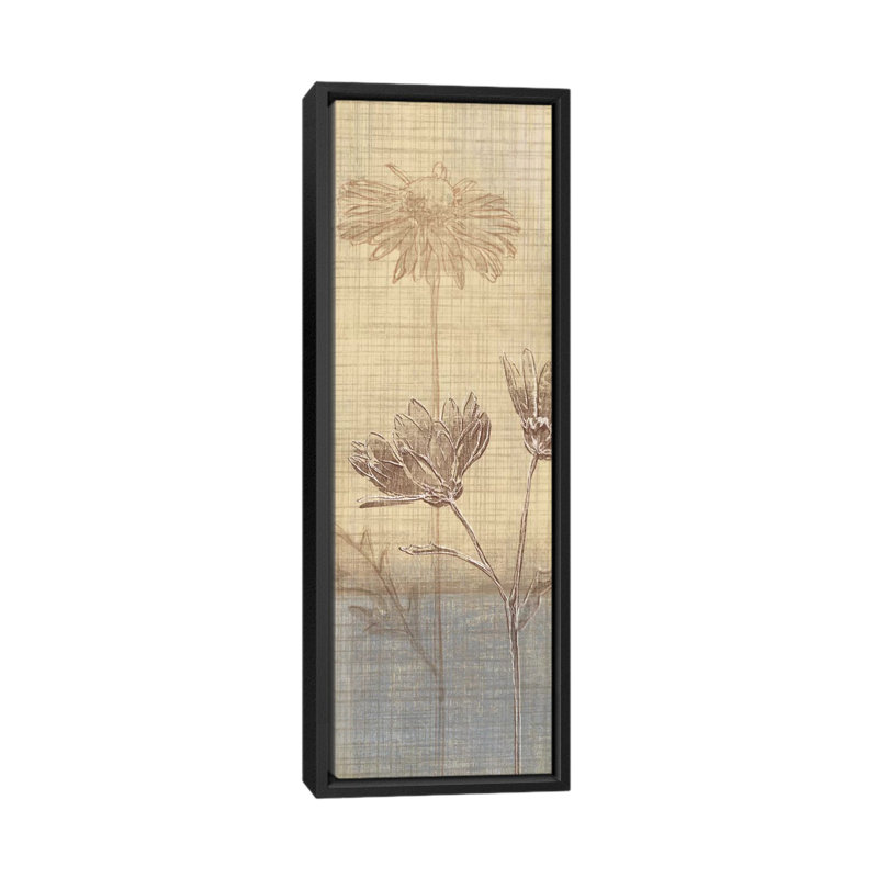 Dessin botanique III par Tandi Venter - Estampe numérique sur toile tendue avec châssis, H 60 po x l 20 po x P 1,5 po