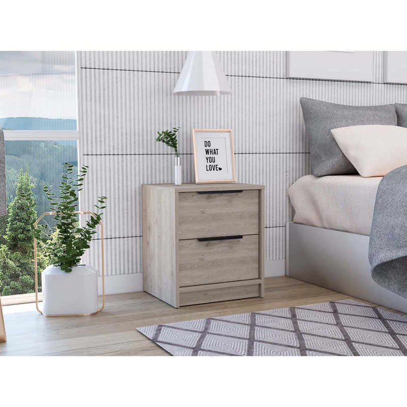 Eter 16.1'' W Nightstand, Gray