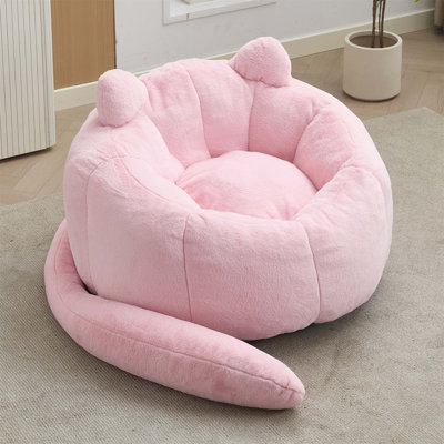 Cat-shaped Sofa with Long Tail, No Assembly Required, Suitable for Living Room and Bedroom Relaxation