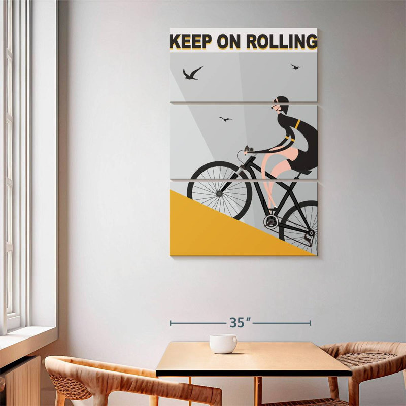 Senne Keep On Rolling, 65" H x 42" W