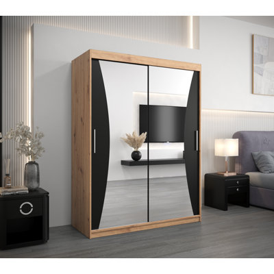 Gudrun 2 Door Manufactured Wood Wardrobe