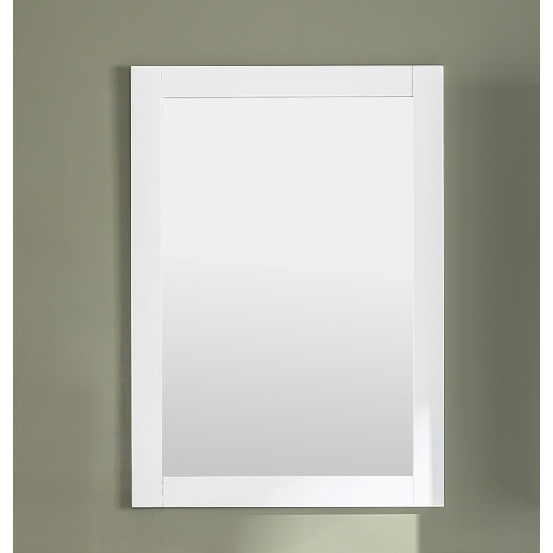 Miroir de salle de bain Malave, 36 po x 24 po, Blanc