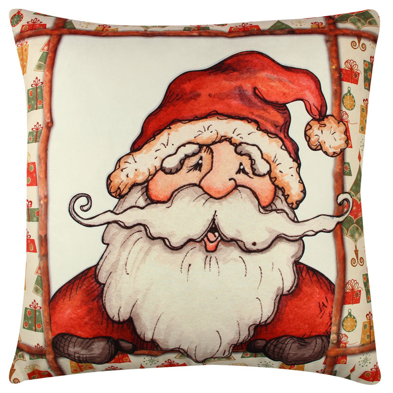 Housse et insert de coussin carré en mélange de coton Cecy