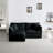 Comfortable And Stylish Chenille Two-Seater Sofa With Ottoman For Relaxing And Entertaining