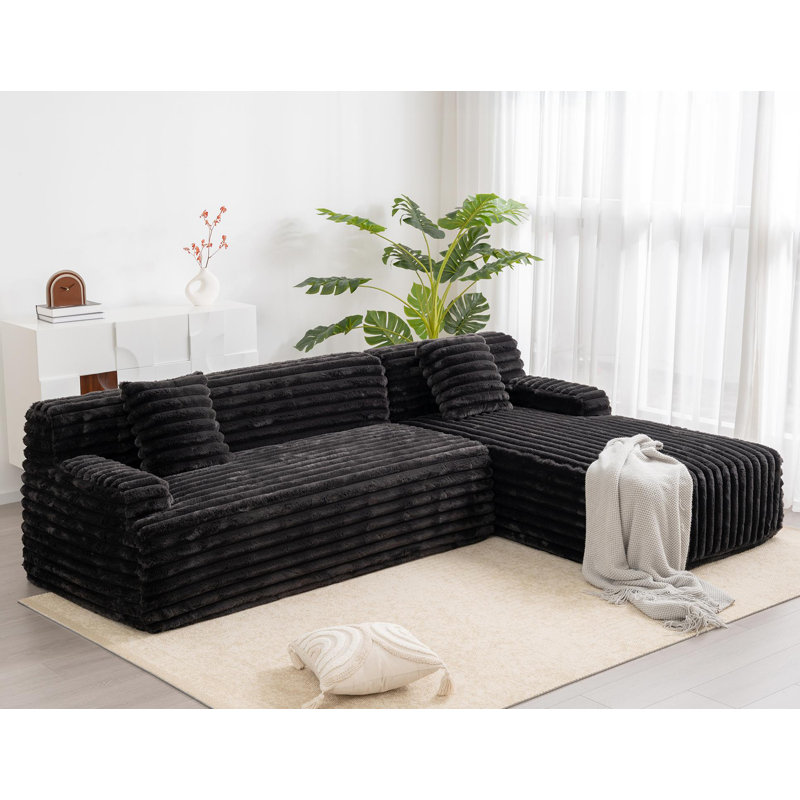 Canapé modulaire Cloud, Noir