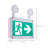 Running Man Green Combo Exit Sign/Emergency Light - 120/347V - 2HR Backup - Single/Dual Face - Universal Mounting - Wet Location - Low Temperature - Remote-Capable