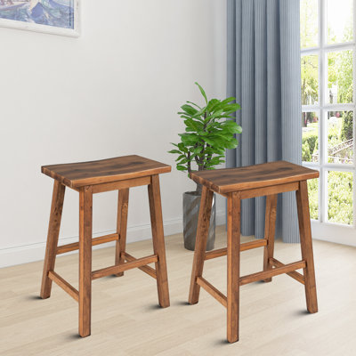 2 tabourets de comptoir en bois massif Frankline H 23,61 po