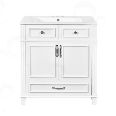Bathroom Storage Cabinet with Soft Closing Doors and drawers