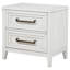 Loane 2-drawer Nightstand Bedside Table White-128837177