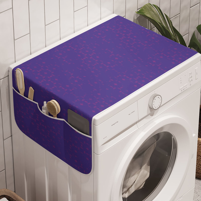 East Urban Home Starry Night Washing Machine Organizer Pack of 2 47" x 18.5" Fuchsia Blue Violet
