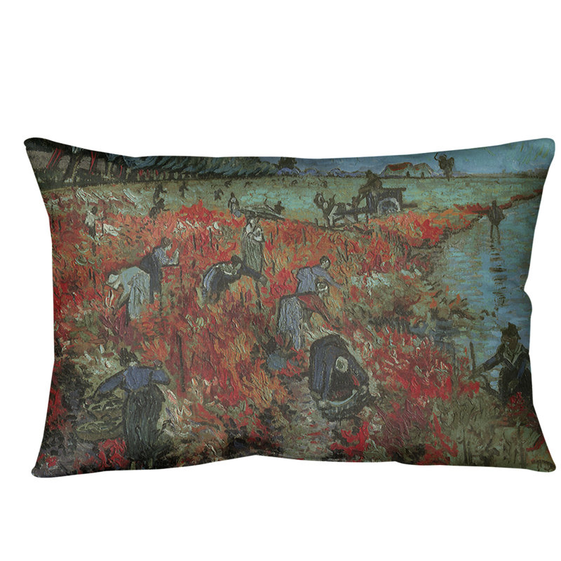 Coussin The Vineyard, Bleu, 20 po x 14 po, Duvet synthétique