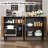 58" Modern Coffee Bar with 4 Doors-1411465114