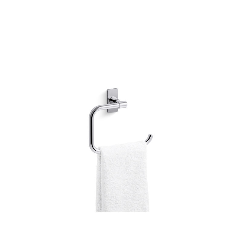 Castia by Studio McGee Towel Ring, Polished Chrome