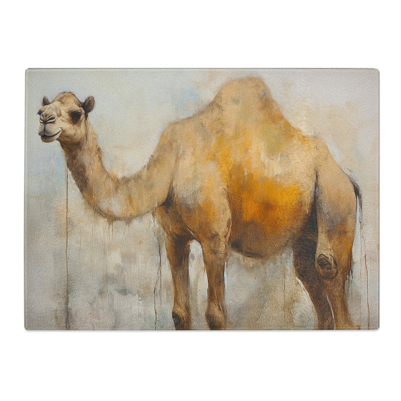 Camel Gestural No.2  Glass Chopping Board