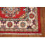 Tapis décoratif rouge en laine rouge Kazak