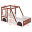 Lit plateforme simple en bois en forme de voiture pour enfants Aimani