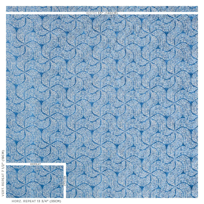 Fiador Fabric, Blue