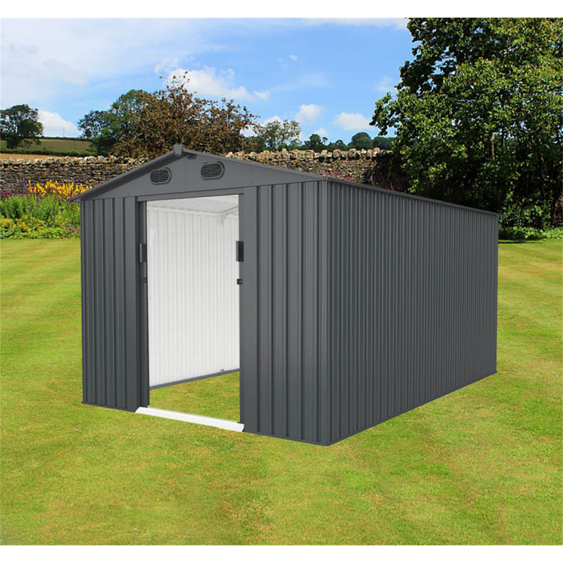 Abri de rangement, Noir, H 78 po x l 94 po x P 142 po