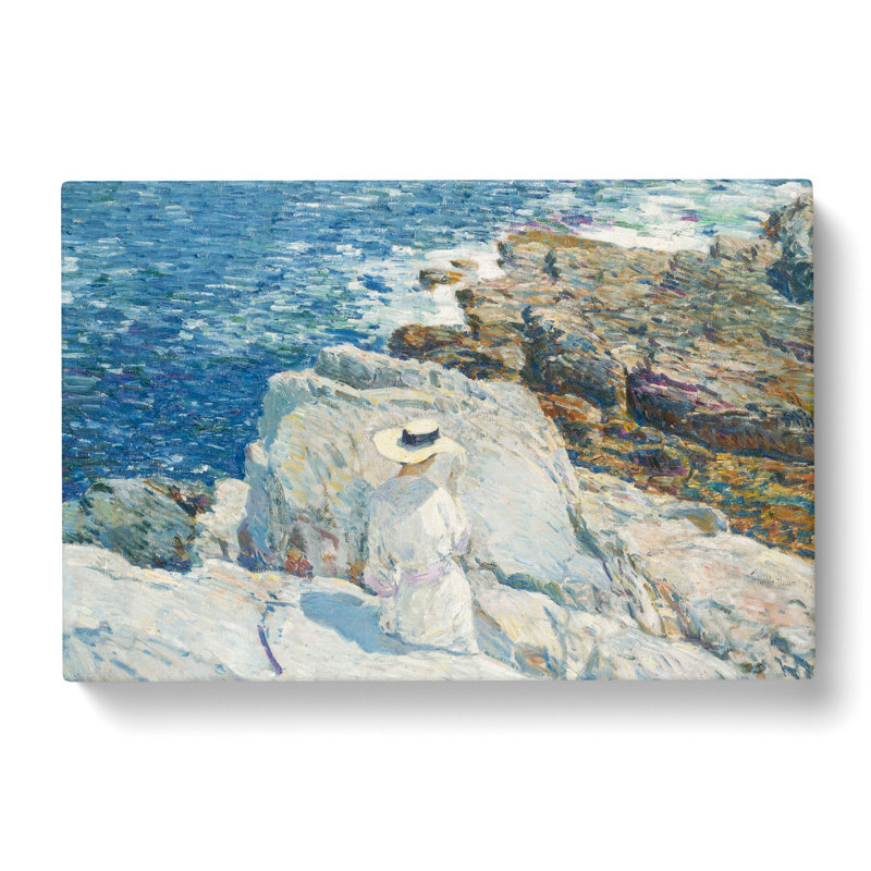 South Ledges in Appledore by Childe Hassam - Wrapped Canvas, 50cm H x 76cm W x 3cm D