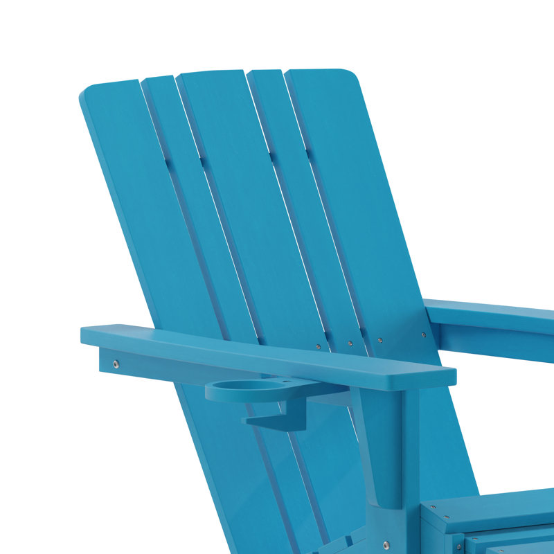 Chaise Adirondack en plastique, Bleu