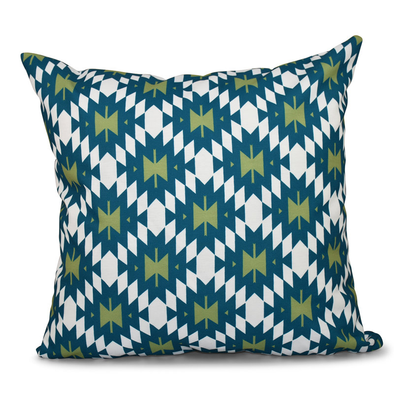 Housse de coussin et coussin carré Kilim, 20 po x 20 po, sarcelle