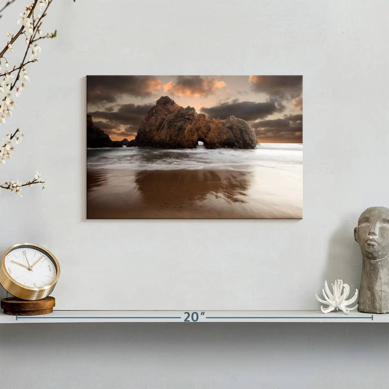 Gillard Big Sur Beach Sunset, 8" H x 12" W