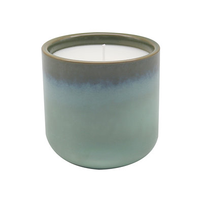 Scented Jar Candle with Ceramic Holder
