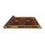 Tapis orange/gris/crème contemporaine-1720959289