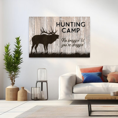 Art de la faune contemporain abstrait camp rustique