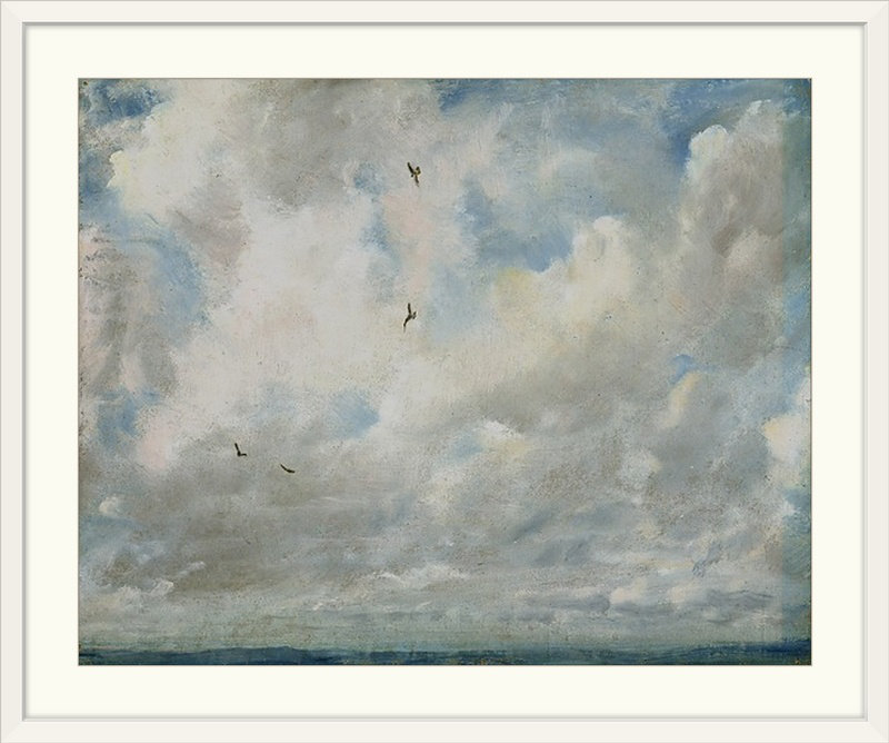 «Cloud Study, 1821» par John Constable - reproduction imprimée, H 24 po x l 30 po x P 1,5 po, Toile