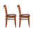 Gensingh Ladder Back Side Metal Chair with Faux Leather-467665063