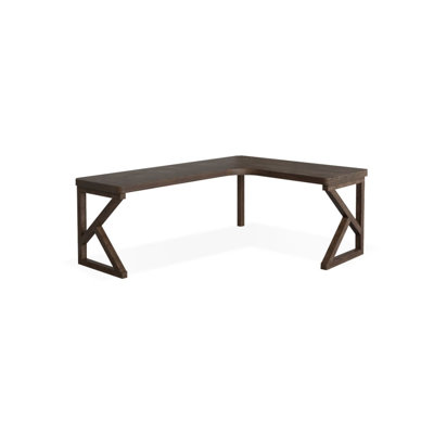 Nut-brown Rectangular Solid Wood Writing desk