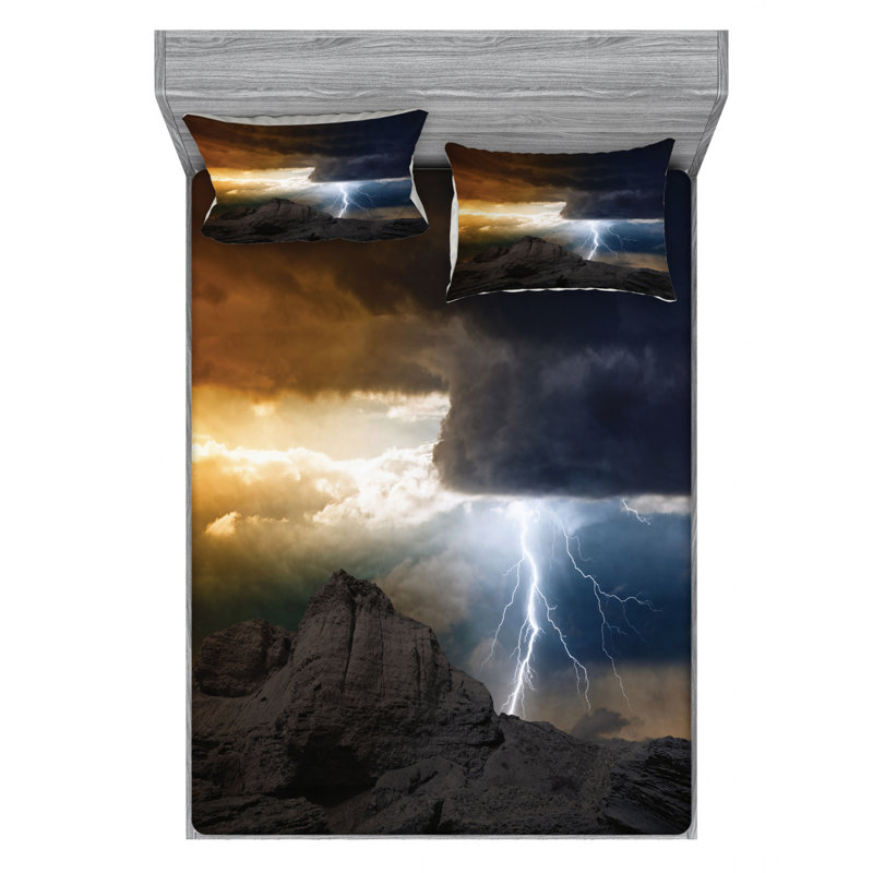 Microfiber Sheet Set, Full Sheet Set with Fitted Sheet