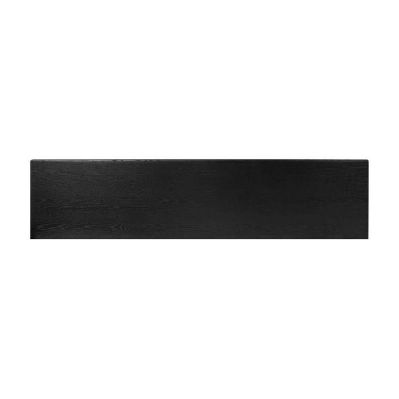 Rosenell Media Console-Oak Solid, Black