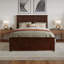  Lit plateforme en bois massif Nantucket avec pied et gigogne assortis-96140457-96140456