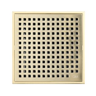 Designer Collection DC100G Square Grid Shower Drain Finish: Brushed Gold