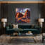 Art mural sur toile brun du sud-ouest, "Badlands 97"-1304163406