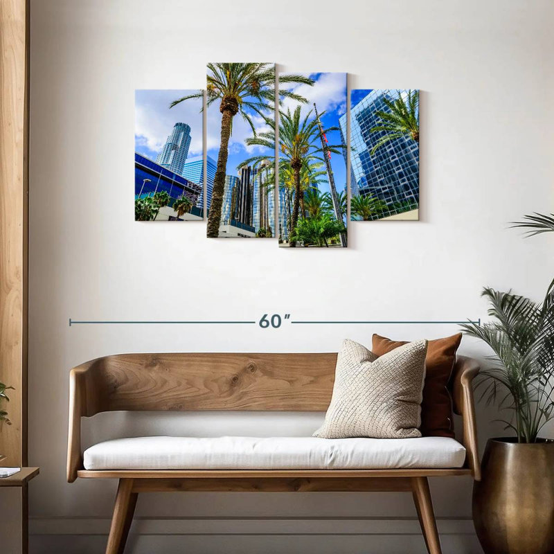 Los angeles city palms Sireci, H 27 po x l 43 po