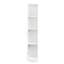 Armoire autoportante blanche avec tablettes pour solution de rangement spacieuse