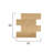 Faux Wood Peel and Stick Wall Tiles-100709866