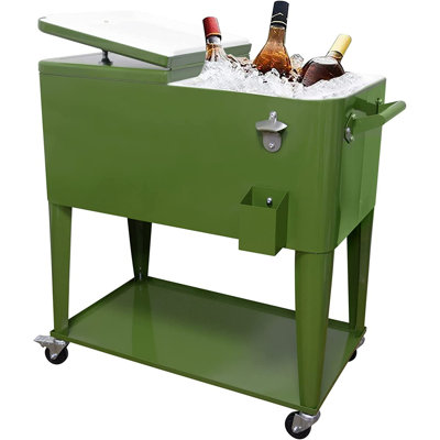 MeetingHome 80 Quarts Ice Chest with wheels