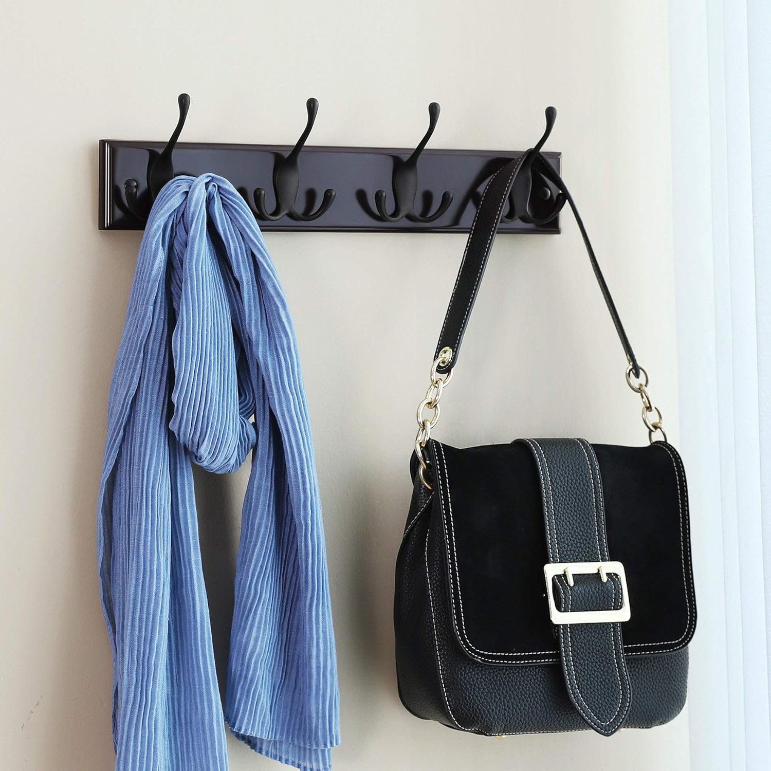 House of Hampton® Kaayla Wall 4 Hook Wall Mounted Coat Rack Wayfair