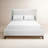 Magar Upholstered Wingback Solid Wood Bed Frame-1918536492
