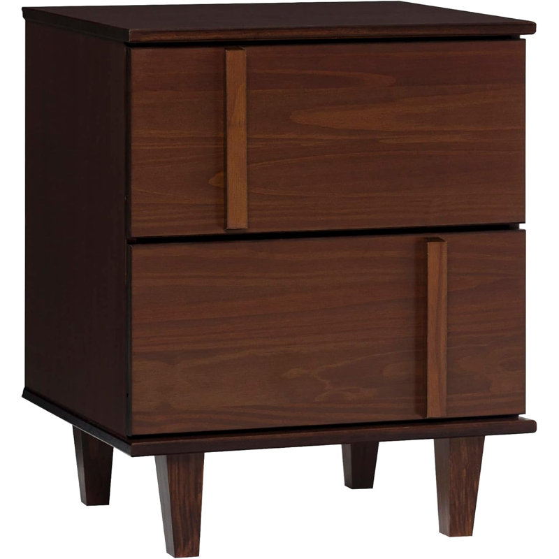 Modern Detail Drawer Solid Wood Bedside Table