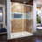 Flex 60" x 74.75" Pivot Semi-Frameless Shower Door-29345740-29345736