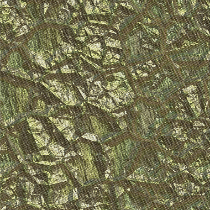 Vert Tapis décoratif, Carré 8 pi