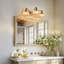 Luminaire de meuble-lavabo vintage 3 lumières en laiton homologué UL-1902482075-1902668744-1897327611