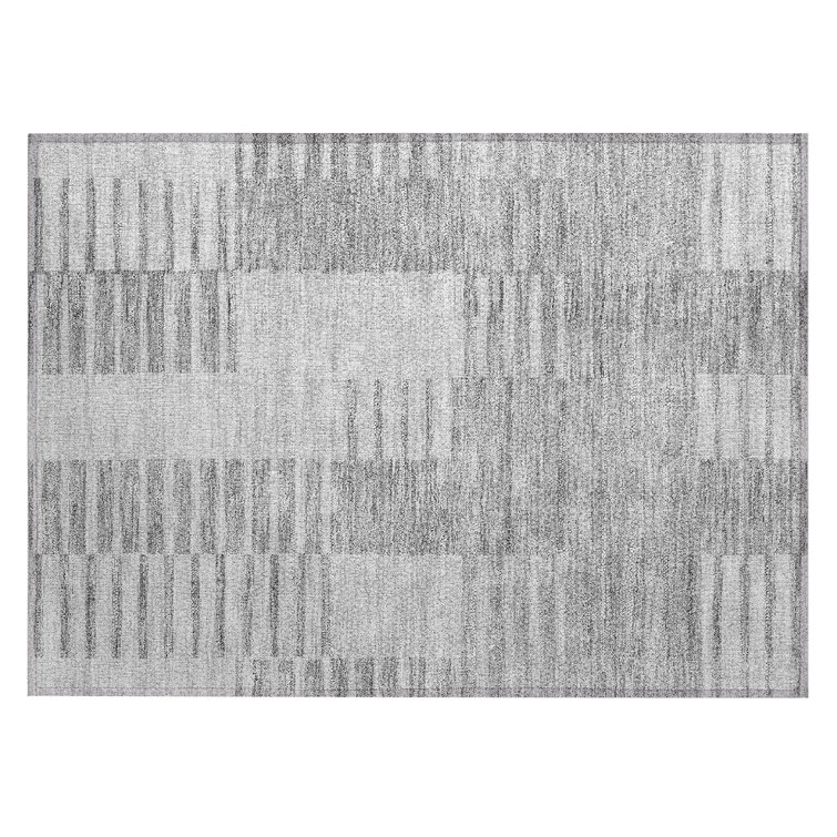 Granier Washable Striped Indoor / Outdoor Rug