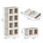 Stackable Collapsible Plastic Storage Bins with Lids – 150 QT Closet Organizers with Doors, 19” L x 12.2” W-1309138439